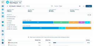 Better together, Tempo time tracking and Tempo Planner, allows you to compare planned vs actual to improve estimates and better understand where your teams are truly spending their time.