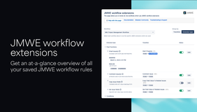 JMWE workflow extensions page is your single point of reference for all your configurations. Activate or deactivate extensions, view detailed statistics including execution history, troubleshoot errors, and more.